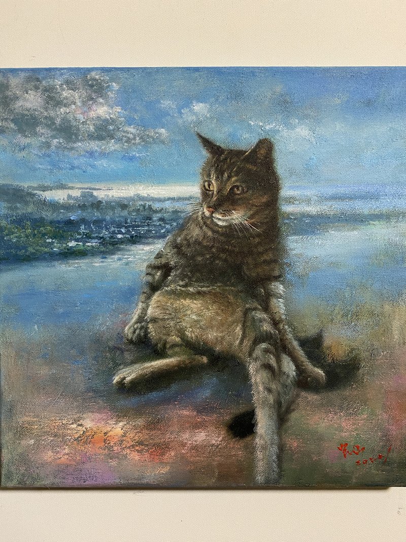 Cat by Tamshui River - ของวางตกแต่ง - ผ้าฝ้าย/ผ้าลินิน หลากหลายสี