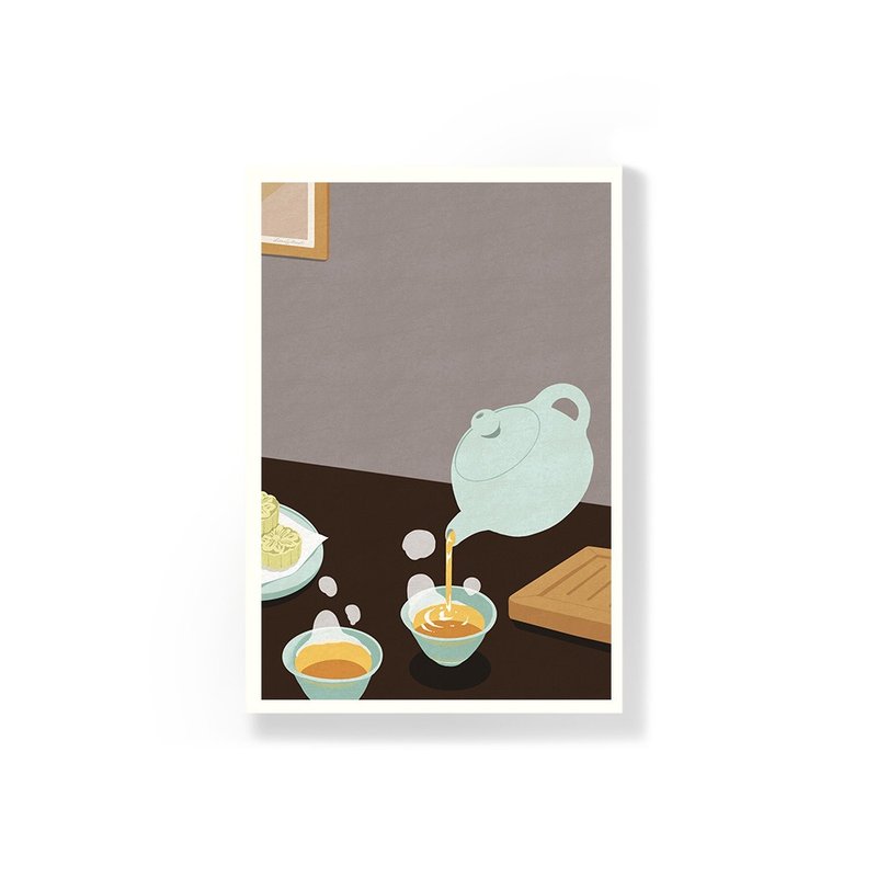 TPL_Taiwan Snacks Postcard_Tea - การ์ด/โปสการ์ด - กระดาษ หลากหลายสี