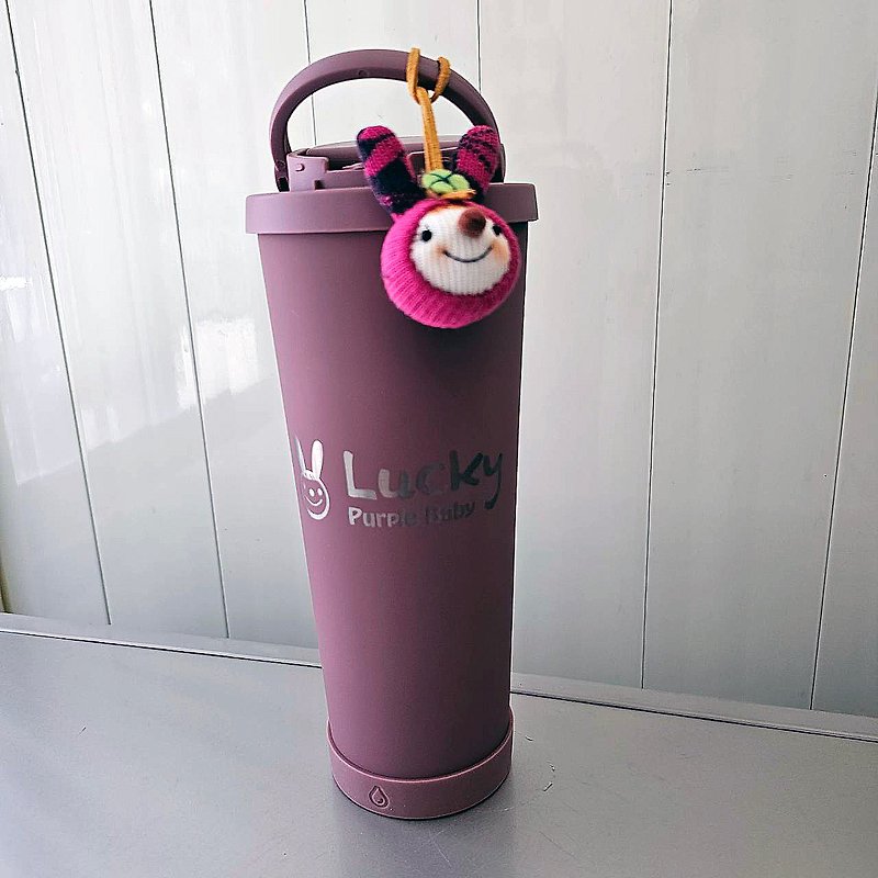 【幸運紫娃】幸運紫娃LOGO款 保溫瓶 附吸管 禮物 - 保溫瓶/保溫杯 - 其他材質 