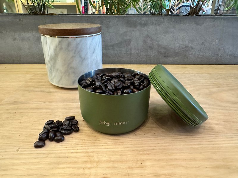 Orbis x Minos 儲豆罐 (60ml) – 綠色 - 咖啡壺/咖啡周邊 - 不鏽鋼 
