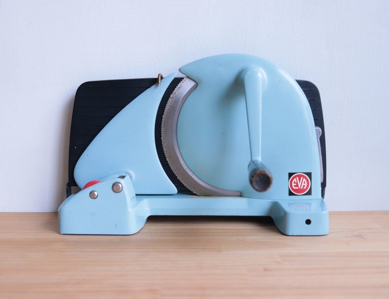 Second-hand old Danish brand EVA multi-purpose slicer_blue plastic bottom - อื่นๆ - โลหะ สีน้ำเงิน