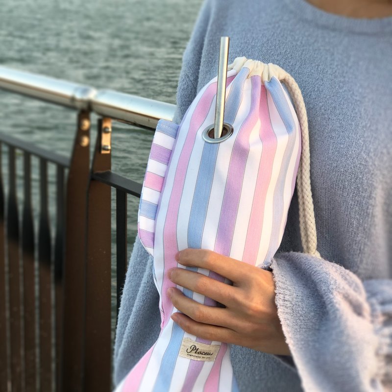 Eco-friendly reusable cloth bag - กระเป๋าถือ - ผ้าฝ้าย/ผ้าลินิน สึชมพู