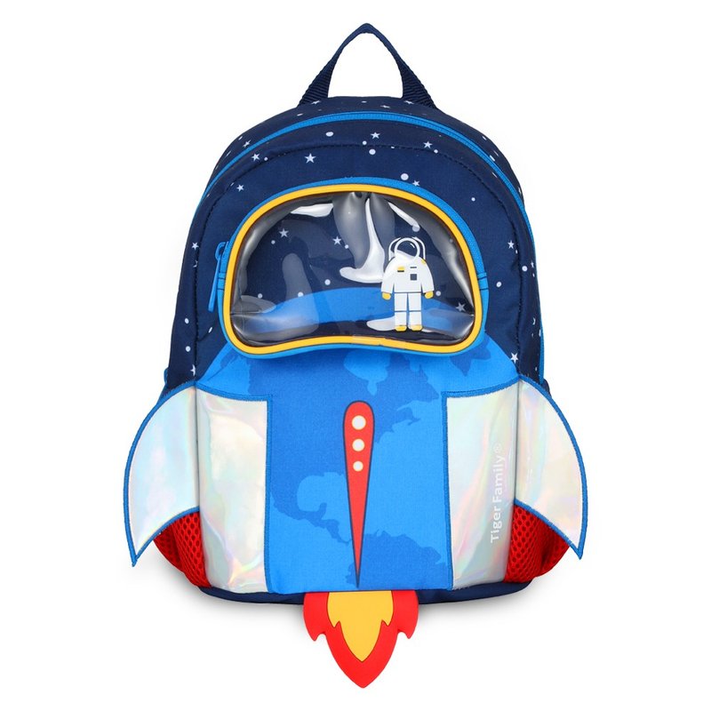 TigerFamily Hug Friends 3D Toddler Backpack-Astronaut Bob - กระเป๋าเป้สะพายหลัง - วัสดุอื่นๆ สีน้ำเงิน