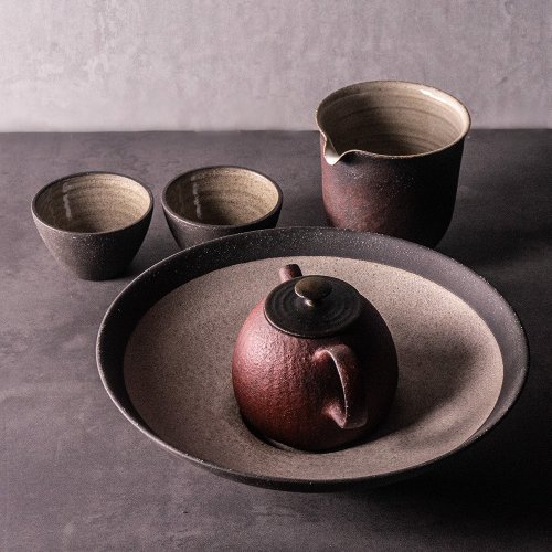 上作美器 無我系列 - 赤巖月梨茶器240ml