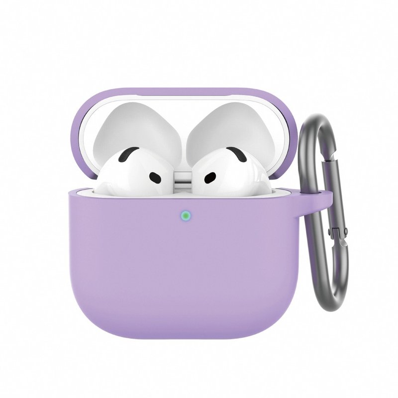 AHAStyle AirPods 4代 連體款矽膠保護殼 防摔保護套(附防丟掛鉤) - AirPods/耳機保護套 - 矽膠 多色