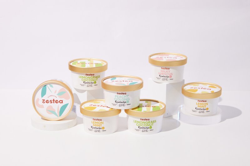 Zestea Kombucha Gelato Zestea Kombucha Handmade Ice Cream- 160g*8 Cups - ไอศครีม - อาหารสด 