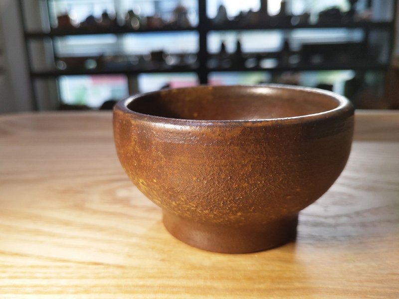 手作陶杯 | 茶盞 土灰釉 還原燒 - 茶壺/茶杯/茶具 - 陶 咖啡色