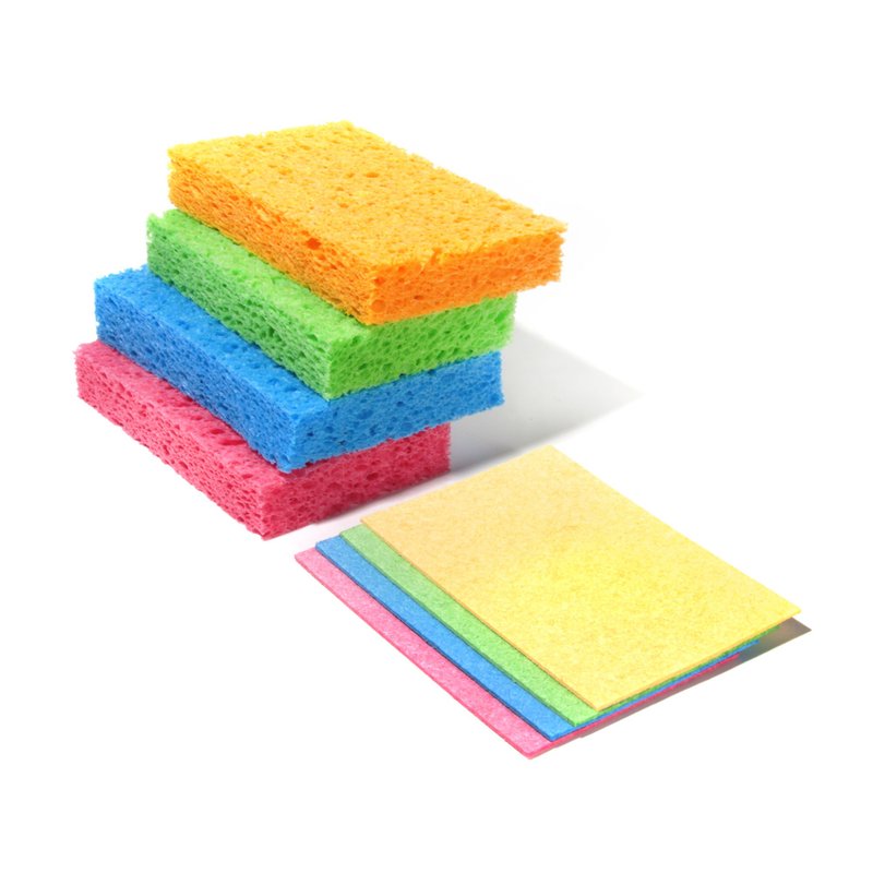 Natural Cellulose Pop Up Sponges | 12 Multipack - ผลิตภัณฑ์ล้างจ้าน - วัสดุอีโค หลากหลายสี