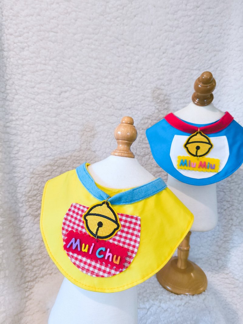 多啦A夢 哆啦美  Dorami Doraemon 叮噹 角色扮演 寵物造型圍巾 - 寵物衣服 - 棉．麻 藍色