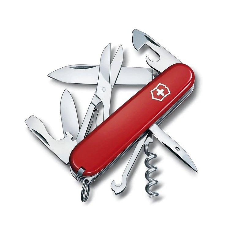 VICTORINOX 瑞士維氏 瑞士刀 Climber 14用 91mm 紅 1.3703 - 露營用品 - 不鏽鋼 紅色