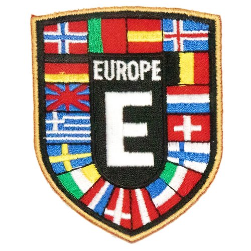 A-ONE 歐盟熱燙章 盾牌刺繡 刺繡 燙布布章 刺繡貼布貼 熨斗貼紙 布貼