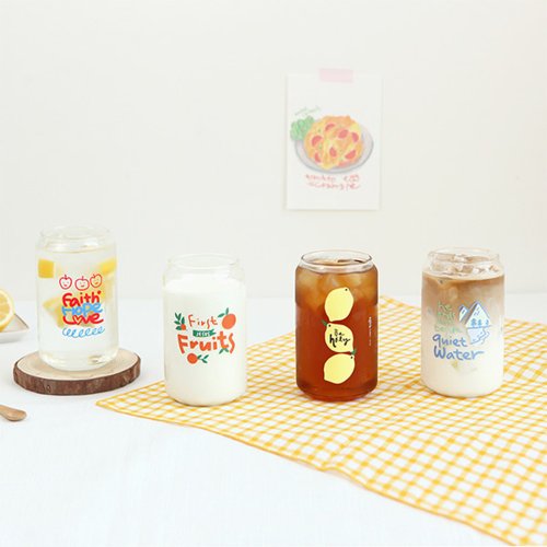 Gracebell 葛莉絲貝兒 臺灣總代理 Gracebell Can Glass 系列 Can造型玻璃杯 400ml (共4款)