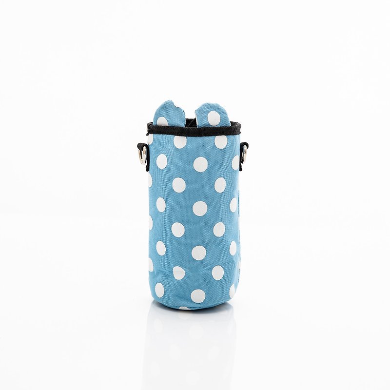TiDi water blue dot water bottle bag - กระติกน้ำ - วัสดุกันนำ้ สีน้ำเงิน