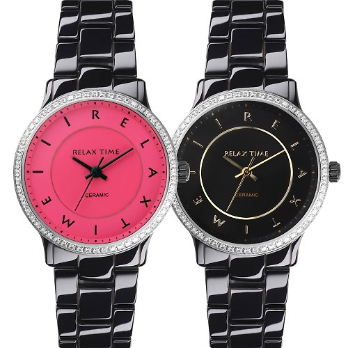 米朵貝菈．時光的禮物 【均一價】RELAX TIME晶鑽陶瓷腕錶(共2色)