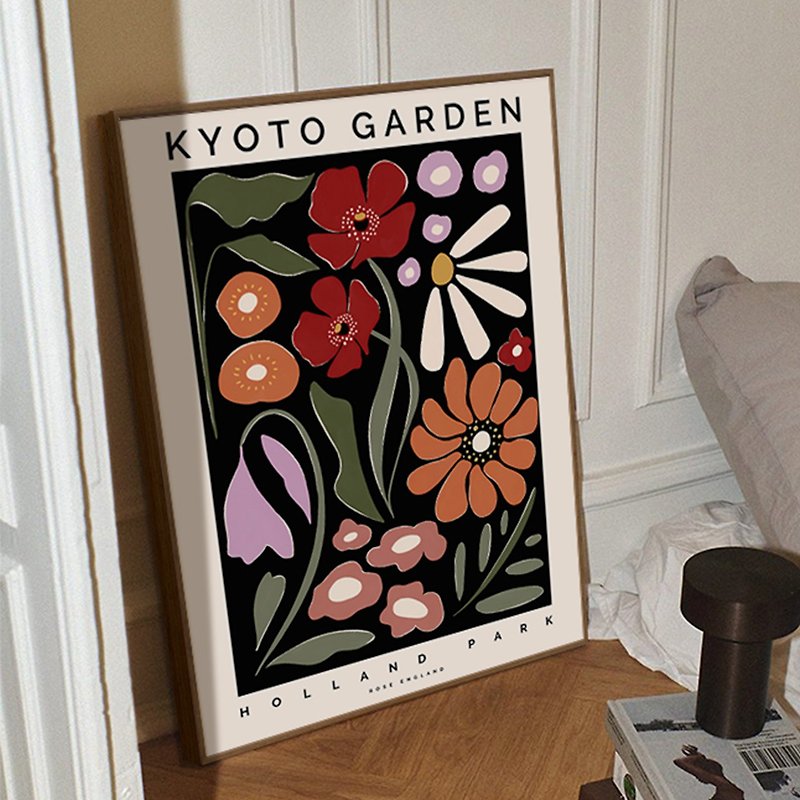 [Garden] series of illustrations/aluminum wood grain frame/decorative painting/hand-framed restaurant bedroom decoration - Posters - Aluminum Alloy Multicolor