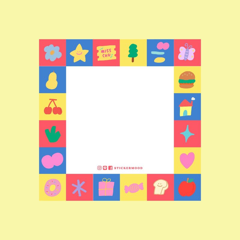 Square icons memopad - 便條紙/便利貼 - 紙 多色