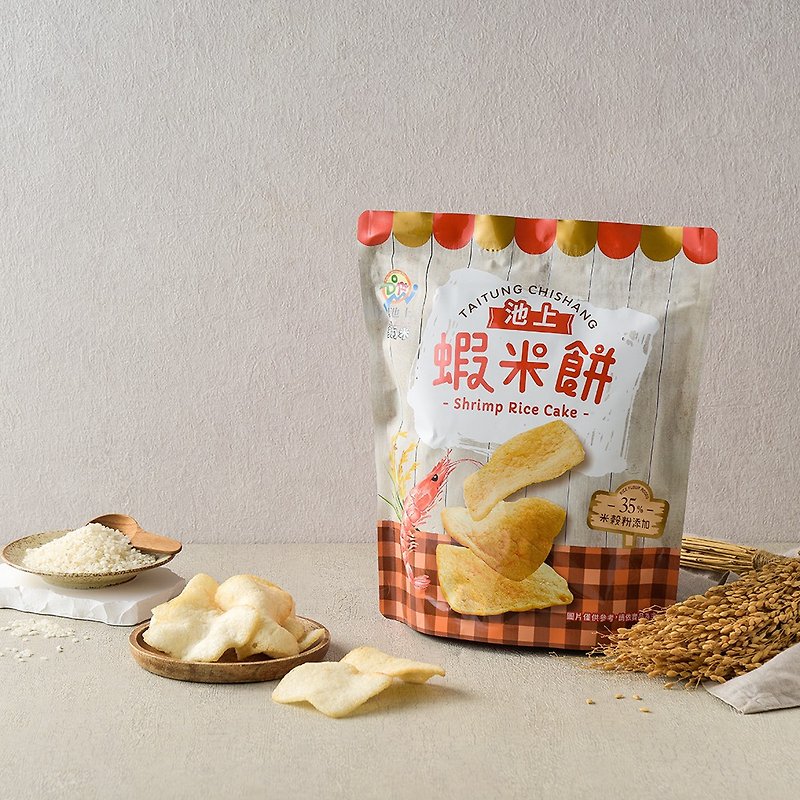 [Gonghao Granary] Chishang Rice Chishang Shrimp Cake - Snacks - Fresh Ingredients White