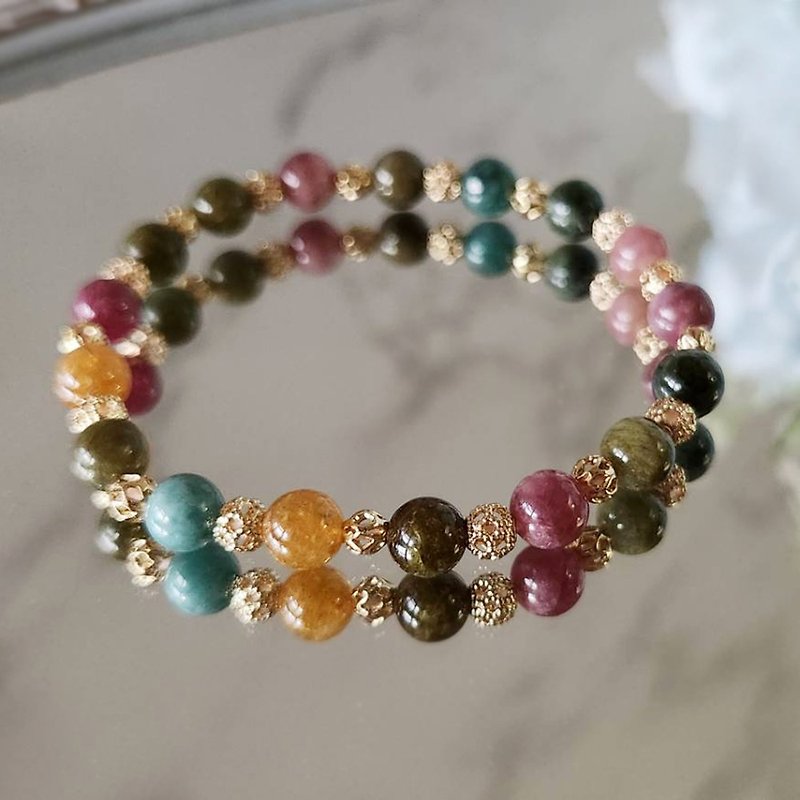 All-round Tourmaline Bracelets|Colored Tourmaline - Bracelets - Crystal 