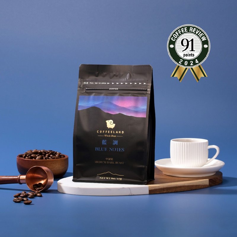 COFFEELAND | 藍調 - 咖啡豆金典風味(中深焙)(半磅227公克/包) - 咖啡/咖啡豆 - 新鮮食材 藍色