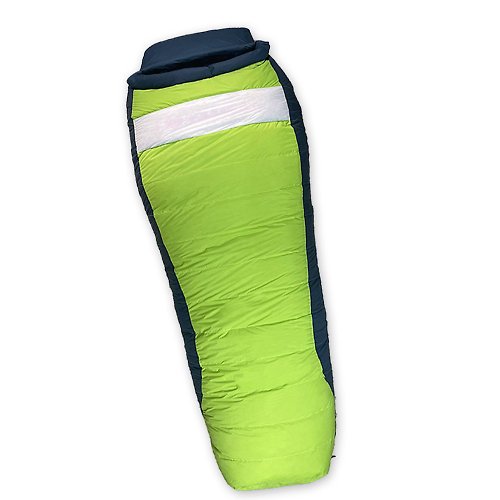 Globe Trotter 台灣製防潑防風鋁點保暖變色拒水羽絨睡袋D400藍果綠(0.95KG)