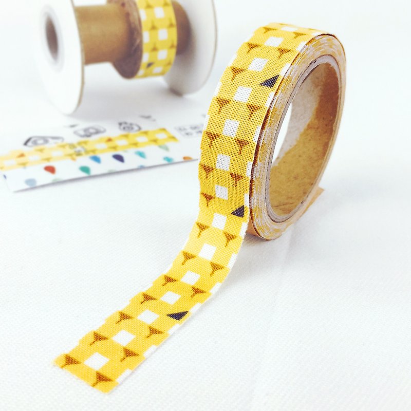 Clearance product-cloth tape-travel season geometry [many small houses] OPP packaging - Washi Tape - Cotton & Hemp Orange