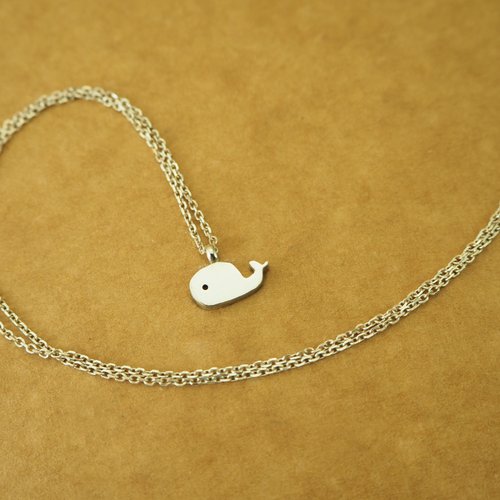 mittag jewelry｜公平貿易珠寶 whale necklace 鯨魚項鍊 925銀 女生禮物 畢業禮物 環保 愛地球