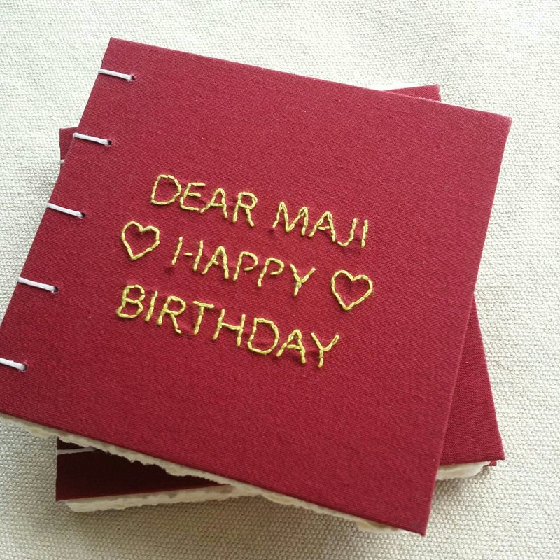 生日小書卡 萬用卡 紀念日 手工書 birthday card 訂製 - 卡片/明信片 - 紙 多色