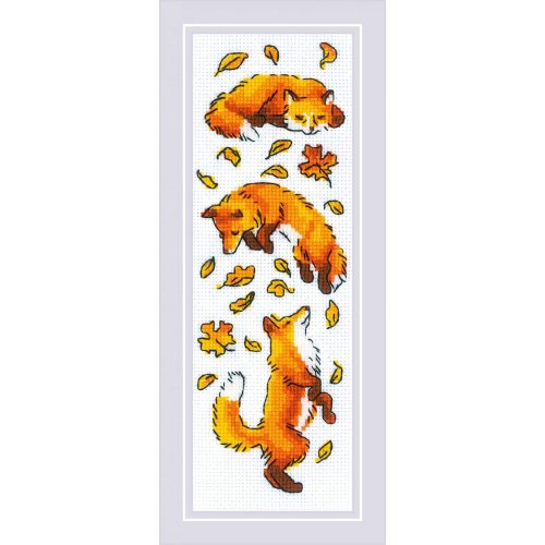 MARUMi刺繡手作 1879 - RIOLIS 十字繡材料包 - 狐狸三連拍