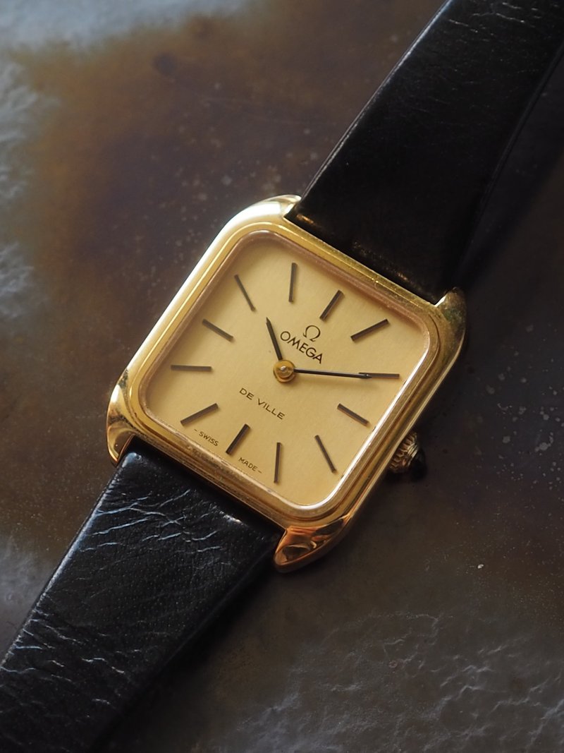 OMEGA DE VILLE Watch Gold Hand-wound Vintage - นาฬิกาผู้หญิง - สแตนเลส สีทอง