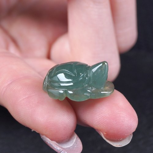 瓔珞珠寶盒 E.L.Jewelry Box 【吉祥‧長壽】冰綠飄花翡翠烏龜吊飾 | 天然緬甸玉翡翠A貨 |送禮