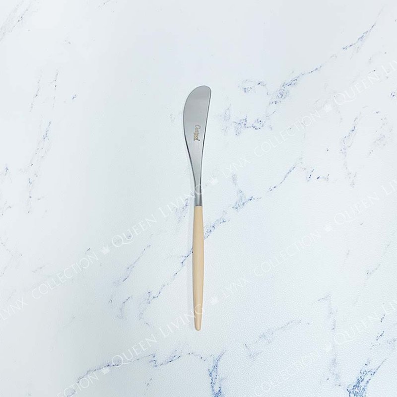 GOA BEIGE MATTE BUTTER KNIFE - Cutlery & Flatware - Stainless Steel Khaki