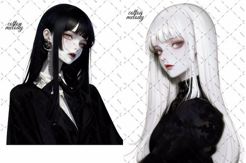 限定】cotton melody / cotton bag / 人物ステッカー オリジナル