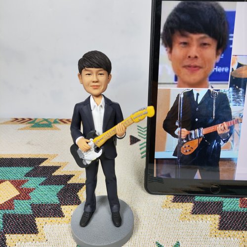 uDesign優湛 客製化人物公仔 人偶 3D人像畫 似顏繪 定製 生日 紀念 吉他 禮物