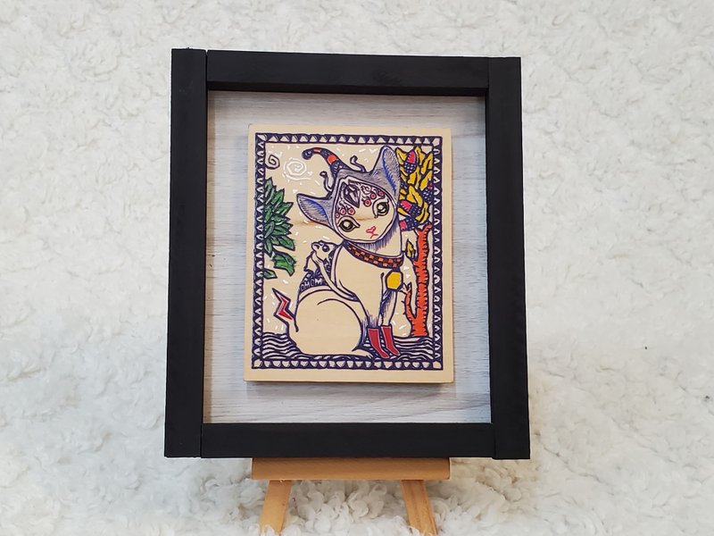 精靈之森與奇幻小貓 - 擺飾/家飾品 - 木頭 