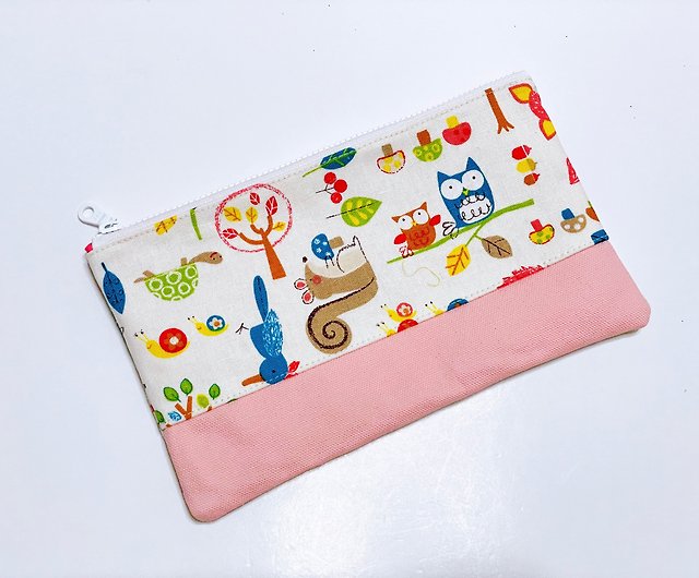 Flat pencil case, storage bag Animals can be embroidered for free - Shop  Starforest Pencil Cases - Pinkoi