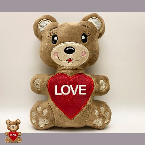 Tasha's craft Personalised BearTeddy Stuffed Toy ,Super cute personalised soft plush toy