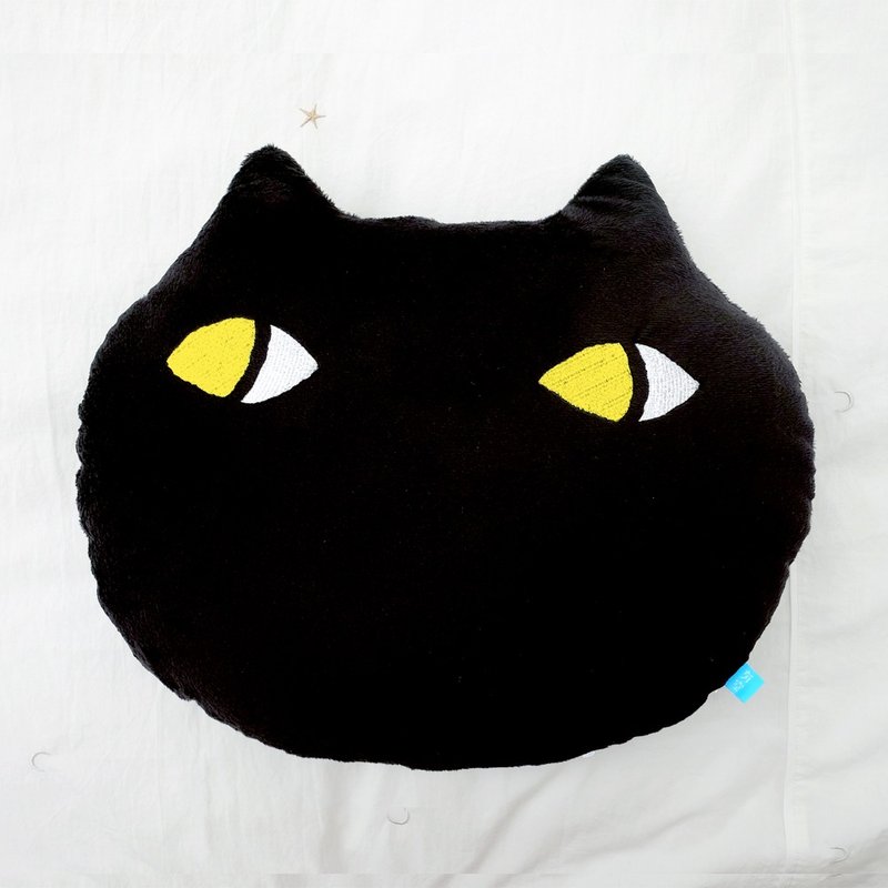 fussing cat /cat pillow -WenWen - Pillows & Cushions - Other Man-Made Fibers Black