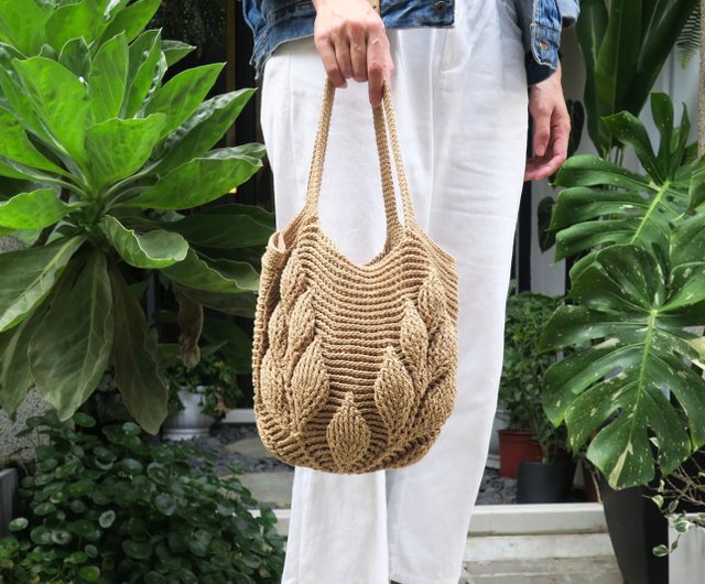 Hand woven outlet bags