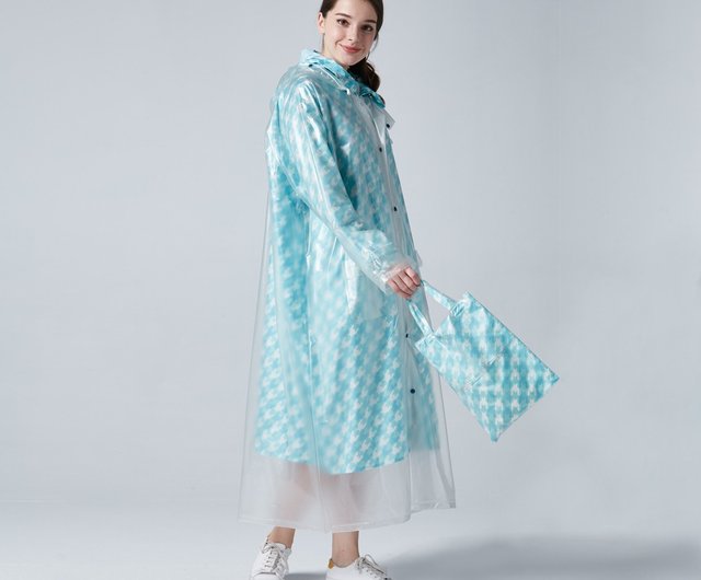 Houndstooth raincoat on sale