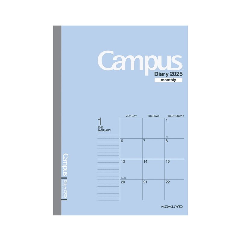 KOKUYO Campus Handbook 2025 Month (B5) Two options are available - สมุดบันทึก/สมุดปฏิทิน - กระดาษ หลากหลายสี