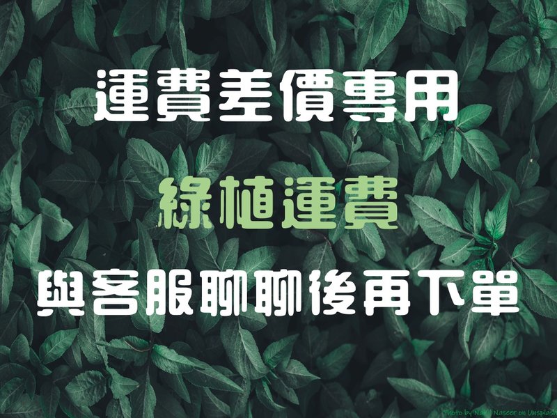 補運費商品 - 運費差價專區_綠植運費 下單前請先聊聊 - 非實體商品 - 其他材質 