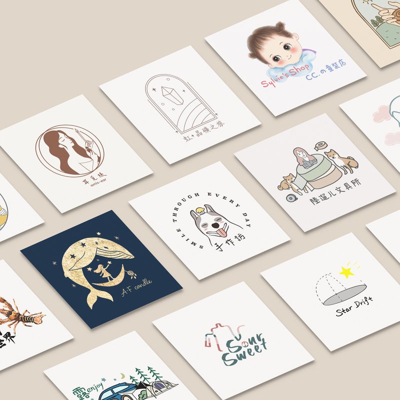 【贈名片】客製化logo/店招牌/品牌/商標設計 - Logo 設計/圖案設計 - 其他材質 