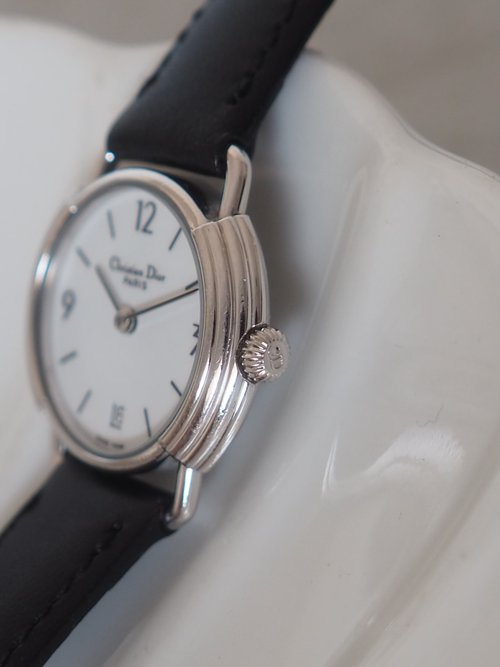 Christian Dior アナログ時計 シルバー クリスチャンディオール Christian Dior】腕時計 クリスタル