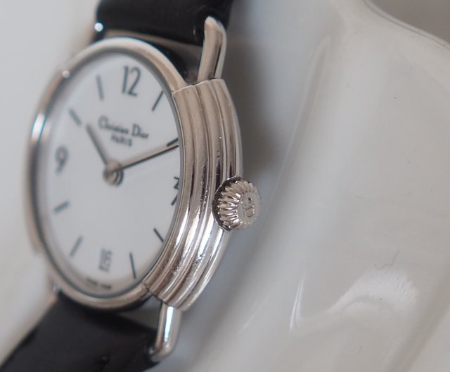 Christian Dior ディオール ラウンド ロゴ ウォッチ 腕時計