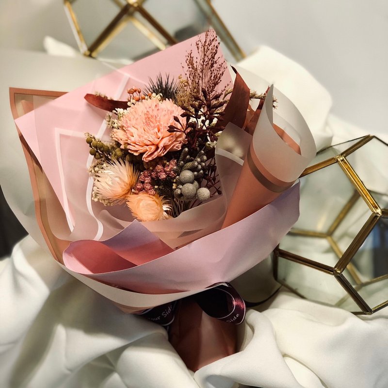 春日花漾乾燥花束 畢業花束 | 生日  情人節首選 | 台北可自取 - 乾燥花/永生花 - 植物．花 粉紅色
