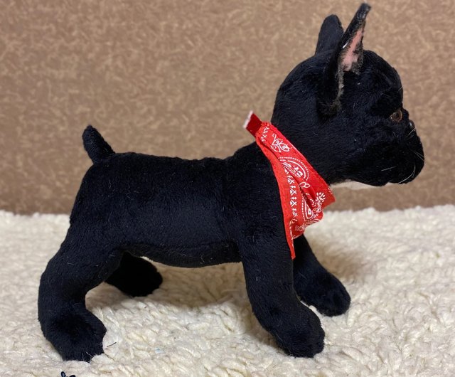 French Bulldog Schylling Pocket Pup Black 4” Squishy Toy Realistic Dog  Frenchie