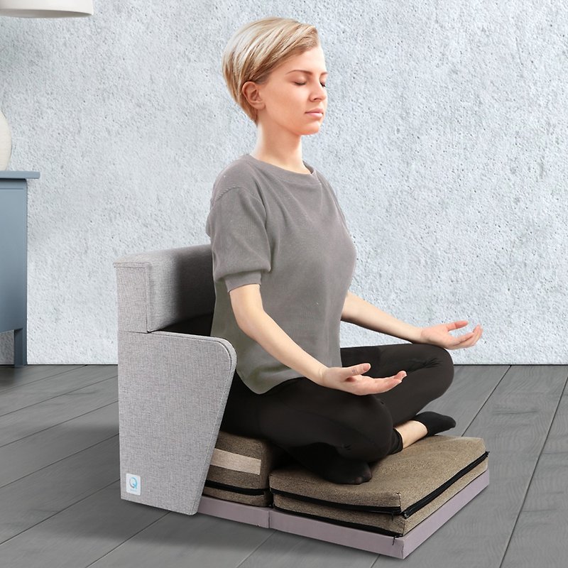 Quelea Multi-Functional Meditation Chair zen chair seat cushion chair Brown MCH2 - Chairs & Sofas - Wood Khaki