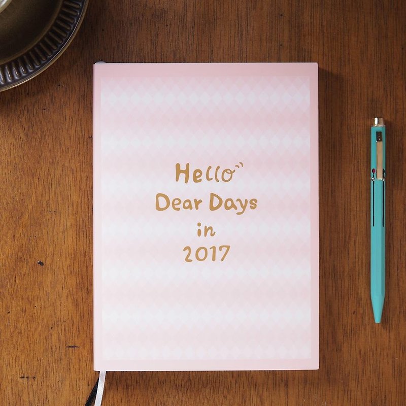 [W2Design] 好聰明2017拉頁時效週記手帳-粉紅(A5) - 筆記本/手帳 - 紙 粉紅色