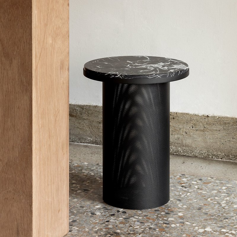 PEDESTAL Table | 天然大理石邊桌 | 黑色 - 其他家具 - 其他材質 