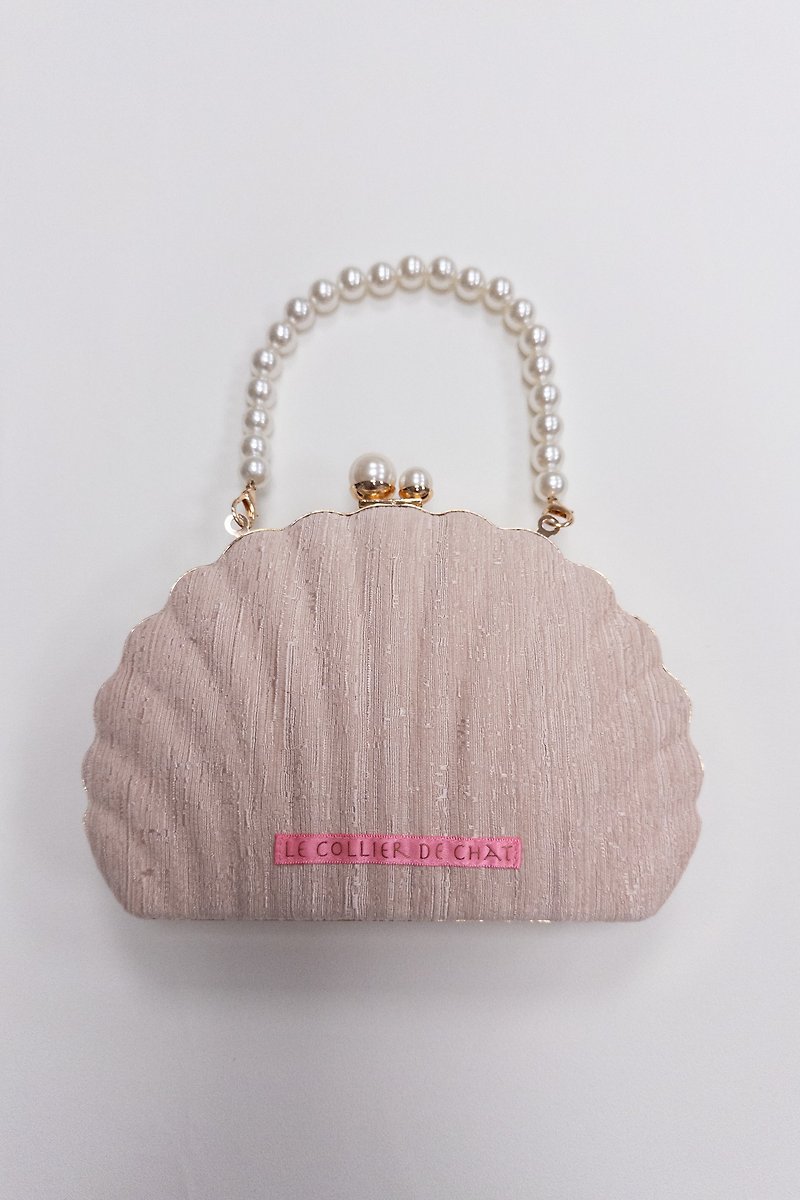 Venus kiss lock bag-the most profitable party dinner for the bubble pink goddess - กระเป๋าแมสเซนเจอร์ - ไฟเบอร์อื่นๆ สึชมพู